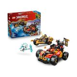 Esranın Dünyası LEGO Nınjago Kai ve Cole’un Birleşen Araçları 71864-7 Yaş ve Üzeri Çocuklar Için Kai, Cole ve Kötü Buz Canavarı Minifigürleri Içeren Yaratıcı Oyuncak Yapım Seti, Eğlenceli Hediye Fikri (394 Parça)
