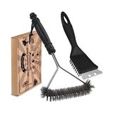 Esranın Dünyası Mangal Temizleyici, 2 Paket Metal Mangal Izgara Temizleme Fırçası ve Kazıyıcı. Mangal Mutfak Temizliği Için 30,5 cm ve 20,3 cm Çelik Kıllı Mangal Fırçası, Daha Kolay ve Etkili Temizlik Için