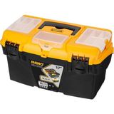Esranın Dünyası Mano Blo/17 Raflı Organizerli Plastik Kilitli Takım Çantası, Polipropilen, Siyah/sarı, 17 ’’ - 001-Renkli