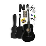 Esranın Dünyası Midex CG-270BK Siyah Klasik Gitar 4/4 Yetişkin Boy Sap Ayarlı Full Set