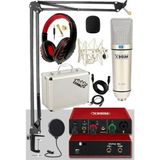 Esranın Dünyası Midex Special Paket-1 Stüdyo Ekipmanları Ses Kartı Cx1 Mikrofon Kulaklık Stand