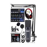 Esranın Dünyası Midex Wizard Paket-3 Cx2 Stüdyo Mikrofon MDX-06FXU Stüdyo Kayıt Mikseri Kulaklık Ekipman Seti