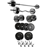 Esranın Dünyası Moccastyle 23 kg Megaset Halter Seti ve Dambıl Seti Ağırlık Fitness Seti