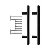 Esranın Dünyası Mutfak ve Banyo Dolabı Kapakları ve Çekmeceler Için Metal Kulp Paslanmaz Mobilya Dolap Kulbu 96MM Mat Siyah 2 Adet