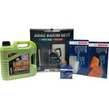 Esranın Dünyası Netex Premium Periyodik Bakım Seti Hyundai Getz 1399CC Benzin 97PS Model Yılı (2005-2011) (Liqui Moly 5W30 Motor Yağı, Bosch S3097 Hava Filtresi, M2161 Kabin Filtresi, P3316 Yağ Filtresi) - 0,21 lt - Afrika Cevizi Rengi