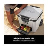 Esranın Dünyası Ninja Frostvault Hard Cooler 28 L, Birinci Sınıf Yalıtımlı Soğutma Kutusu, 6 Güne Kadar Buz Tutar, Buzdolabı Sıcaklığına Sahip Entegre Kuru Saklama Çekmecesi, 48 Kutu Için Uygundur, Cloud White - Ahşap