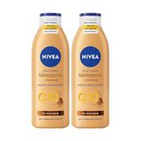 Esranın Dünyası Nıvea Q10 Sıkılaştırıcı ve Bronzlaştırıcı Vücut Losyonu 250ML, Kademeli Doğal Bronzluk, 7 Günde Sıkı Cilt, Açık ve Buğday Tenli Ciltler (2 Paketi)