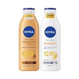 Esranın Dünyası Nıvea Q10 ve C Vitamini Sıkılaştırıcı Vücut Losyonu 250 ml ve Q10 Sıkılaştırıcı ve Bronzluk Vücut Losyonu 200ML, 10 Günde Sıkılaşma, Tüm Cilt Tipleri Için