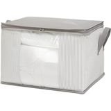 Esranın Dünyası Ocean Home Textile Orta Boy Pvc Pencereli Gri Çizgili Stuff & Things Hurç 45 x 40 x 30 cm - 001-Renkli