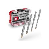 Esranın Dünyası Orijinal Einhell Xs-Case 4 Parça Karbür Fayans Matkap Ucu Seti (Takım Çeliğinden Üretilmiştir, Özel Taşlanmış Karbür Plaka, Merkezleme Ucu, E 6.3 Sap, Saklama Kutusu Dahil) - 49051404