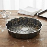 Esranın Dünyası Papilla Desert Paşa Yuvarlak Kek Kalıbı 27X6 cm - Izmir Desenli Yanmaz Yapışmaz Granit Efektli Tart ve Turta Kalıbı - 0,21 lt - Afrika Cevizi Rengi