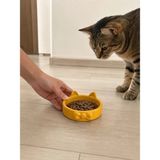 Esranın Dünyası Papyon Model Beton Kedi Köpek Mama ve Su Kabı 16 cm Çap - Bronz