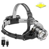 Esranın Dünyası Peak PS-8002 Sensörlü Zoomlu Fesyonel 3000 Lümen X50 LED Usb'li Şarjlı Kafa Lambası [ A+++]