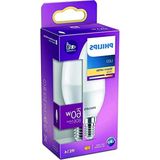Esranın Dünyası Philips LED 60W B38 E14 Mum Tipi Sarı Işık Dim Edilmez Ampul Tekli Paket - Amber