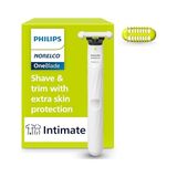 Esranın Dünyası Philips Oneblade Unisex Samimi Kasık ve Kişisel Vücut Bakım ve Düzeltici, QP1924/70 | Skinprotect Bıçak, Kasık Bakımı Için Tasarlandı, %100 Duş Geçirmez, 30 Dakika Çalışma Zamanı, Vücut Tarağı Dahil, - 0-Gri - 0 - 1 Yaş