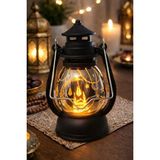 Esranın Dünyası Pilli LED Işık, Askılı Fener Süsü Sarı Işıklar Peri Işıkları Aydınlatmalı Şerit LED Ramazan Süsü LED Işık Siyah - 1 x 100 cm - 00 Beyaz