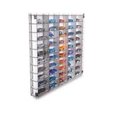 Esranın Dünyası Pleksi Kapaklı 1/64 Ölçek 50ARAÇ Hotwheels Matchbox Metal Araç Uyumlu Model Oyuncak Araba Rafı-Beyaz - 41 Delft Blue