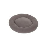 Esranın Dünyası Polar Gri-Krem Simit Yatağı - 50 cm Çap