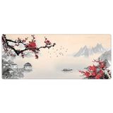 Esranın Dünyası Porge Gamer Mouse Pad 70X30 Mouse Pad Xl Büyük Oyuncu Ofis Cherry Blossom Mousepad (Kiraz Çiçeği, 70X30 cm 3mm Kalınlık) - Ahşap