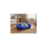 Esranın Dünyası Premium Dikdörtgen Peluş Kedi Yatağı ve Küçük Irk Köpek Yatağı - 60X45 Cm, Mavi