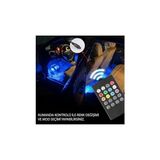 Esranın Dünyası Premium Rgb Araç Içi Atmosfer LED Aydınlatma Seti - Sese Duyarlı Müzik Ritimli Araba Ayak Altı LED Şerit, Çakmaklık Girişli ve Uzaktan Kumandalı Çok Renkli Oto Aksesuar (4 Hatlı)