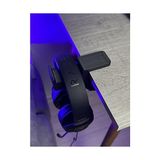 Esranın Dünyası Premium Siyah Masa Kenarı Kulaklık Standı – Shadow Edition V6 (Yeni Versiyon) | Kaydırmaz Keçeli, Ergonomik ve Güçlendirilmiş