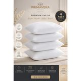 Esranın Dünyası Primavera Premium Uyku Yastığı 4'lü Paket – 800 gr Silikonize Elyaf Dolgulu – Beyaz - 10 x 10 cm - 0002R72