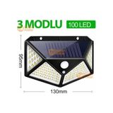 Esranın Dünyası Projektör 100 Ledli Işık Sensörlü Güneş Enerjili Solar Lamba ( Lisinya )