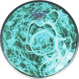 Esranın Dünyası Remo DA-4390-SD-SC018 Darbuka Derisi Dx Serisi Skyndeep Cleartone 9inc 38INC Collar Crimped Hoop Turquoise Mist Desenli - Ahşap