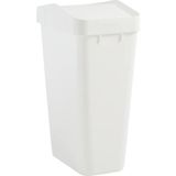 Esranın Dünyası Rubbermaid Ev ve Mutfak Için Salıncak Üstü Çöp Kutusu, Kolay Erişim Imha ve Kapaklı Ince Modern Çöp Kutusu, 12,2 Galon Kapasite, Beyaz - 001-Renkli