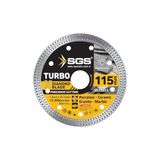 Esranın Dünyası Sgs Premium Turbo Elmas Kesici Disk, 115MM x 1.2mm, Porselen Seramik Granit Mermer Için Hassas Kesim, SGS2324 Model