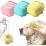 Esranın Dünyası Sogud Pembe Şampuan Hazneli Kedi Köpek Yıkama Tarağı – Silikon Masajlı Evcil Hayvan Yıkama Fırçası – Tüy Temizleme ve Banyo Aksesuarı