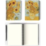 Esranın Dünyası Spiralli Defter A5, Çizgisiz, Van Gogh Tasarımlı, 100 Sayfa