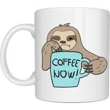Esranın Dünyası Tembel Hayvan Coffee Now Baskılı Porselen Kupa Model 197 – Eğlenceli Kahve Kupası – Ofis ve Ev Kullanımı Için Sevimli Tasarım Kupa Bardak - Belirtilmemiş - 001 - Beyaz
