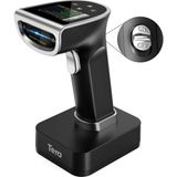Esranın Dünyası Tera HW0015 Kablosuz 1d/2d/qr Barkod Okuyucu | Dijital Ekran + Tuş Takımı | Bluetooth 5.0 & 2.4g & USB | 2600MAH Büyük Pil | Hızlı Tarama | Gümüş - Altın