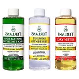 Esranın Dünyası Terlans Yağlı Boya Seti Yardımcı Malzemeler 3X250ML Boya Fırça Temizleyici - Kokusuz Terebentin - Keten Yağı