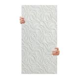 Esranın Dünyası Tink 3D Kendinden Yapışkanlı Duvar Kağıdı Yeni Nesil Akustik Keçe Panel Modern Desen 52X98 cm (Beyaz, 2 Adet 1 M²)