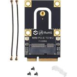 Esranın Dünyası Tkz Lunatic 8850 Mini Pci-E Express To M.2 Ngff Wifi Wireless Bluetooth Çevirici Mini Pcı-E To M.2/ngff Sadece Key A+E To Pcı-E Destekler (Tekli Key E Desteklemez) Dönüştürücü Kart - Beyaz