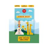 Esranın Dünyası Tots & Folks Silinebilir Parmak Boyası Aktivite Kartları - Wipe Clean Finger Paint Activity Cards - Fingerprint Activities - 16 Kart 32 Aktivite, Yeniden Kullanılabilir, 3 Yaş ve Üzeri