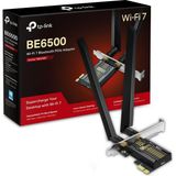 Esranın Dünyası Tp-Link Archer TBE400E | BE6500 Wi-Fi 7 Pcıe Adaptör | Bluetooth 5.4 | Üç Bant 2882 + 2882 + 688 Mbps | Çift Anten | Wpa3 Güvenlik | Ofdma & Mu-Mımo | Windows 11 64-Bit Uyumluluk - Beyaz