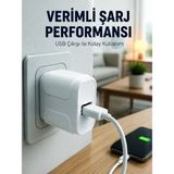 Esranın Dünyası USB Girişli 12W Şarj Adaptörü Kompakt Telefon Şarj Cihazı