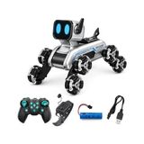 Esranın Dünyası Vardem Bilekten Kontrol ve Uzaktan Kumandalı 8 Teker 2.4g Şarjlı Köpek Araba, Işıklı Müzikli Robot Dog Stunt Araç, Akıllı Yürüyüşlü Akrobat Oyuncak JIN-2950 - Ahşap