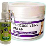 Esranın Dünyası Varicose Veins Cream Bakımı West&month 100 ml Var.is Krem + Heidye 30 ml Çörek Otu Agri Yağı RVER:008