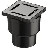 Esranın Dünyası Vitra V-Flow Kare 5608276 Duş Kanalı, Alttan Çıkışlı, 10X10 Cm, Dk 100 Kapak, Mat Krom - Ahşap