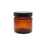 Esranın Dünyası Vmga Premium Amber Cam Kavanoz - Siyah Metal Kapaklı, Hava Geçirmez - Mum Yapımı, Krem ve Kozmetik Için Lüks Saklama Kabı