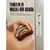 Esranın Dünyası Vücut Temizleme Fırçası Ergonomik Elde Tutulan Yumuşak Kıllı Masaj Fırçası - Lisinya