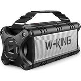 Esranın Dünyası W-Kıng 90W Max Bluetooth Hoparlör, Ipx6 Su Geçirmez Taşınabilir Kablosuz Bluetooth Hoparlör, 50W Derin Bas Yüksek Açık Hoparlör, 40H Çalma Süresi/stereo Eşleştirme/tf Kart/aux/nfc - Adaçayı Yeşili