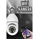 Esranın Dünyası Wifi Kamera Duylu Ampul Görünümlü 360 Derece Dönebilen Ev Kamerası