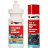 Esranın Dünyası Würth Deri Besleyici Bakım Kremi +Araç Içi Temizleme Spreyi 500ML - Antrasit - 13 cm