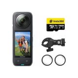 Esranın Dünyası X4 Motosiklet Paketi - 8k Su Geçirmez 360 Aksiyon Dijital Kamera, 4K Geniş Açılı Video, Çıkarılabilir Lens Korumaları, 135 Dakika Pil Ömrü, Ai Düzenleme, Stabilizasyon, Spor, Seyahat, Siyah